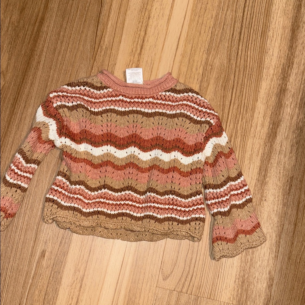 LC Lauren Conrad Earthy Tones Striped Sweater